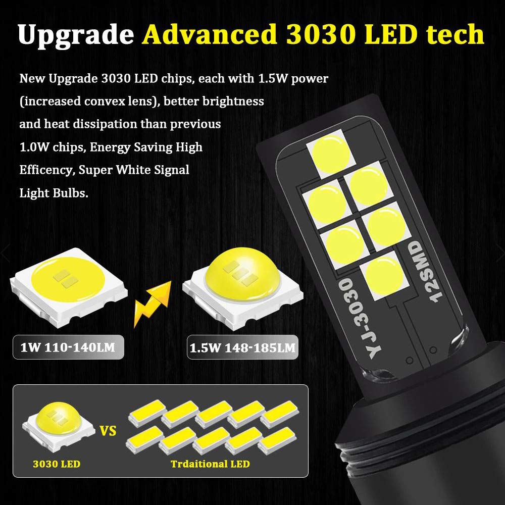 SOCAL-LED LIGHTING Green LED Turn Signal Bulb 1156 BA15s Aluminum - Pack of 2